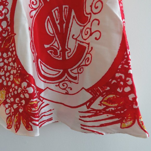 ALICE MCCALL Red White Baroque Print Fit & Flare Mini Dress - Size US 2 - Picture 8 of 16